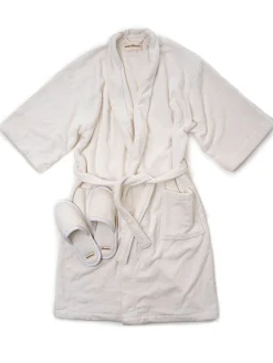 Robe & Slipper Set - Antique White