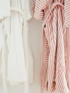 Robe & Slipper Set - Lauren'S Pink Stripe