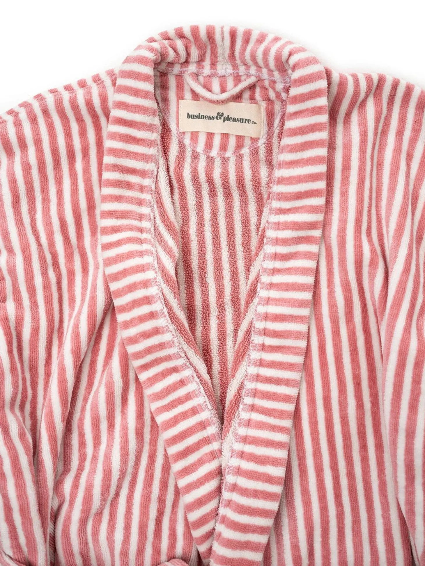 Robe & Slipper Set - Lauren'S Pink Stripe