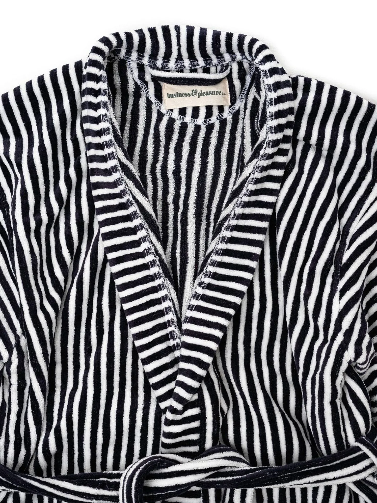 Robe & Slipper Set - Lauren'S Navy Stripe