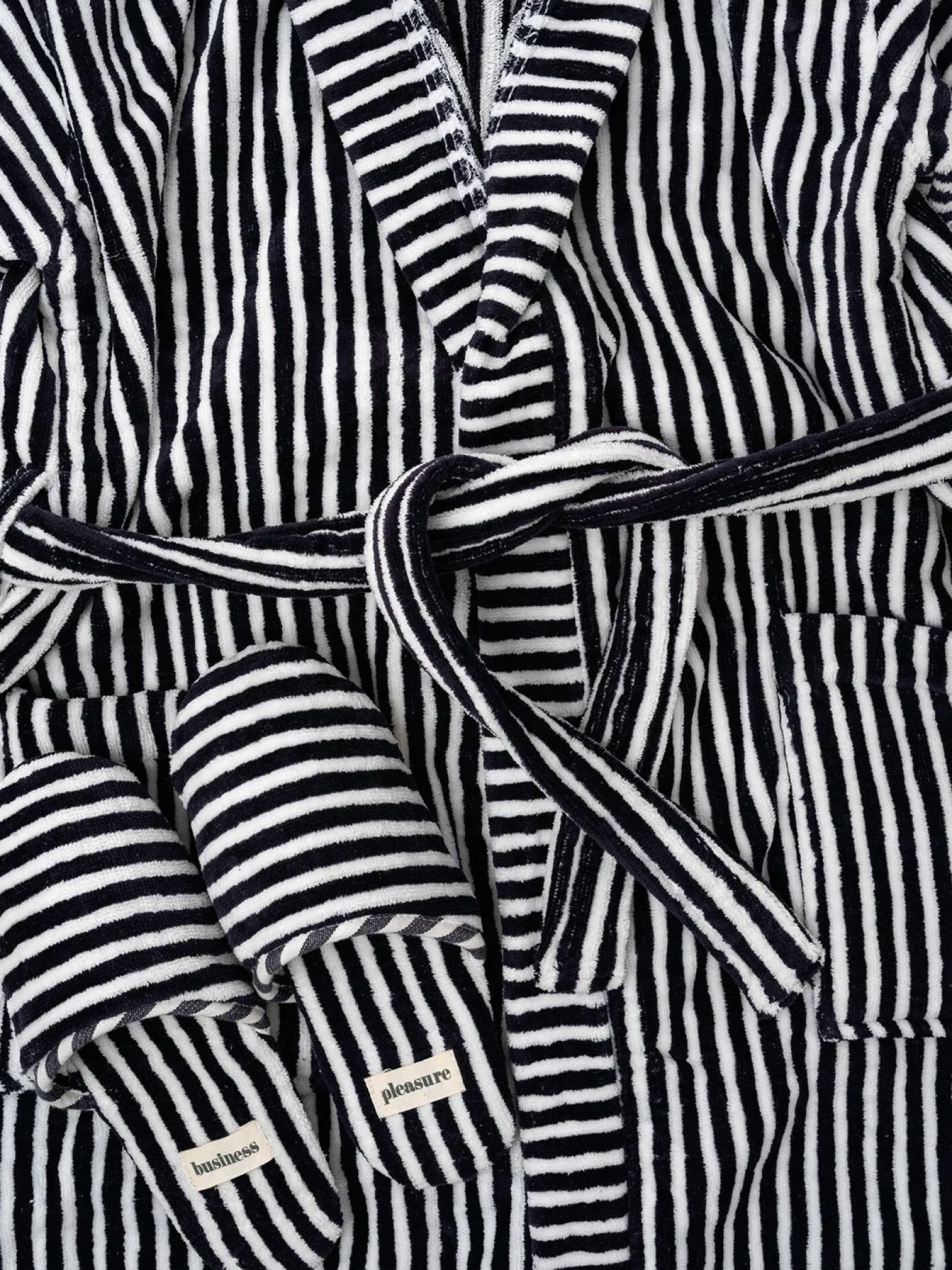 Robe & Slipper Set - Lauren'S Navy Stripe