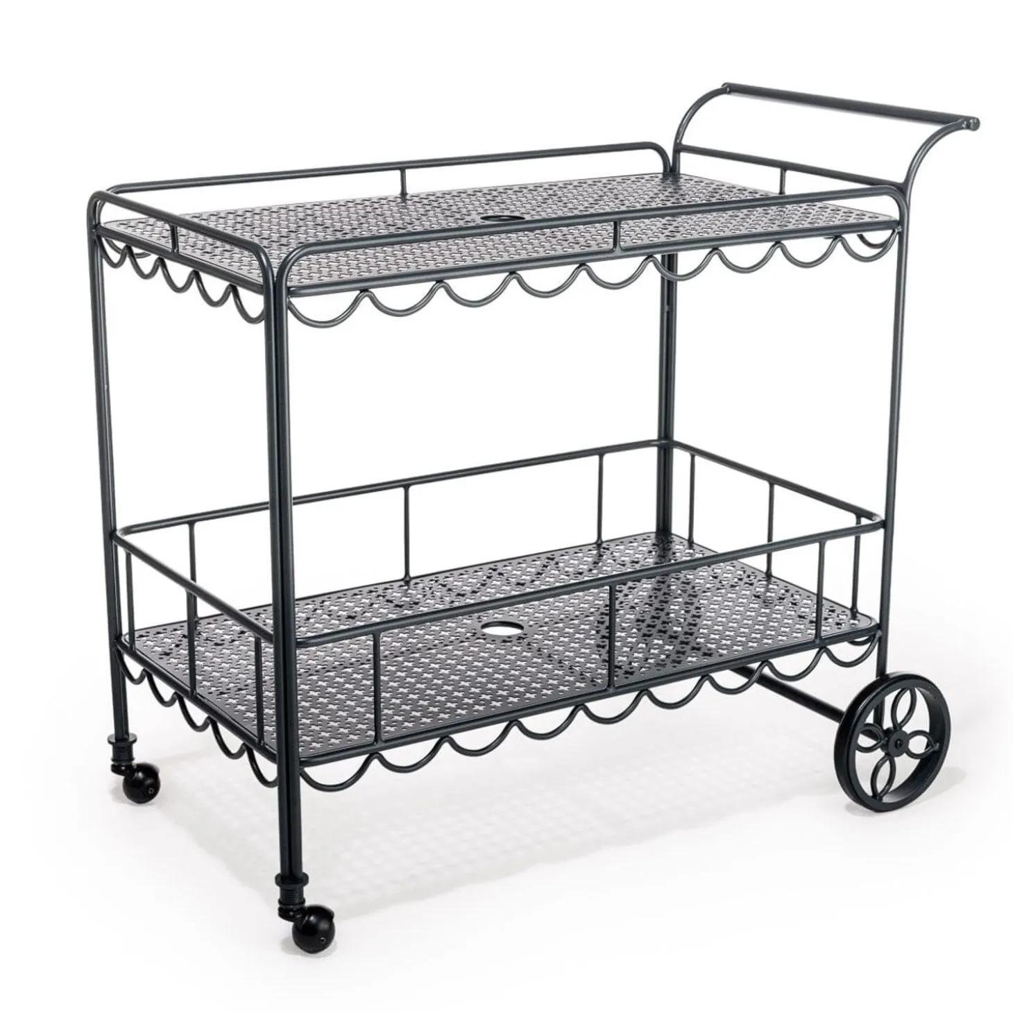 The Al Fresco Bar Cart - Vintage Black
