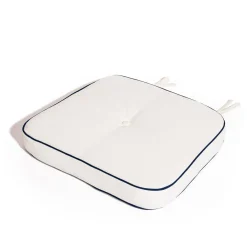 The Al Fresco Chair Cushion - Rivie White
