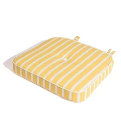 The Al Fresco Chair Cushion - Monaco Mimosa Stripe