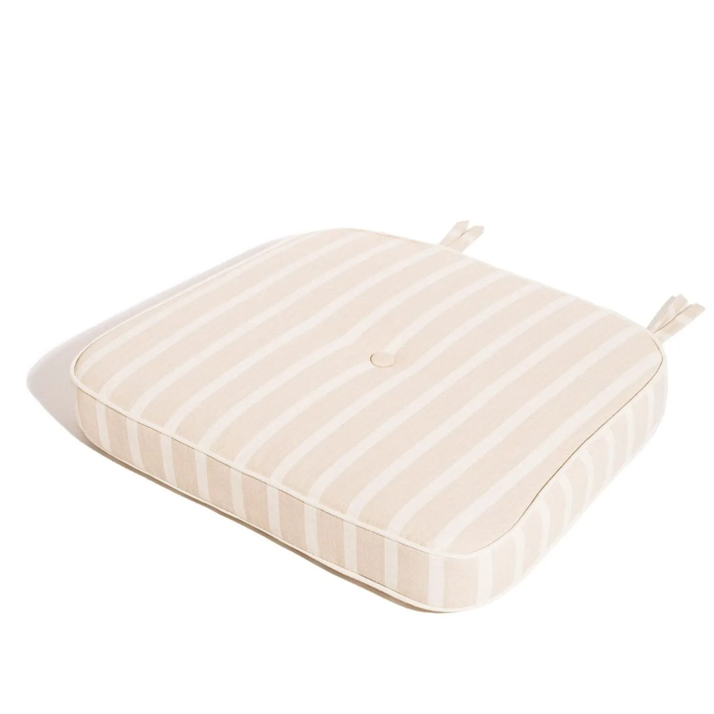 The Al Fresco Chair Cushion - Monaco Natural Stripe