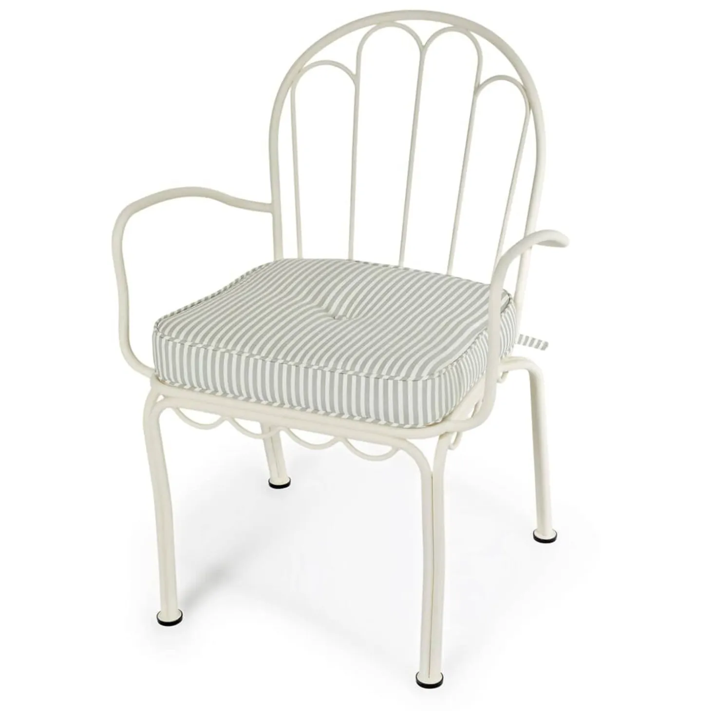 The Al Fresco Chair Cushion - Lauren'S Sage Stripe