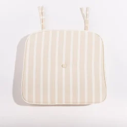 The Al Fresco Chair Cushion - Monaco Natural Stripe