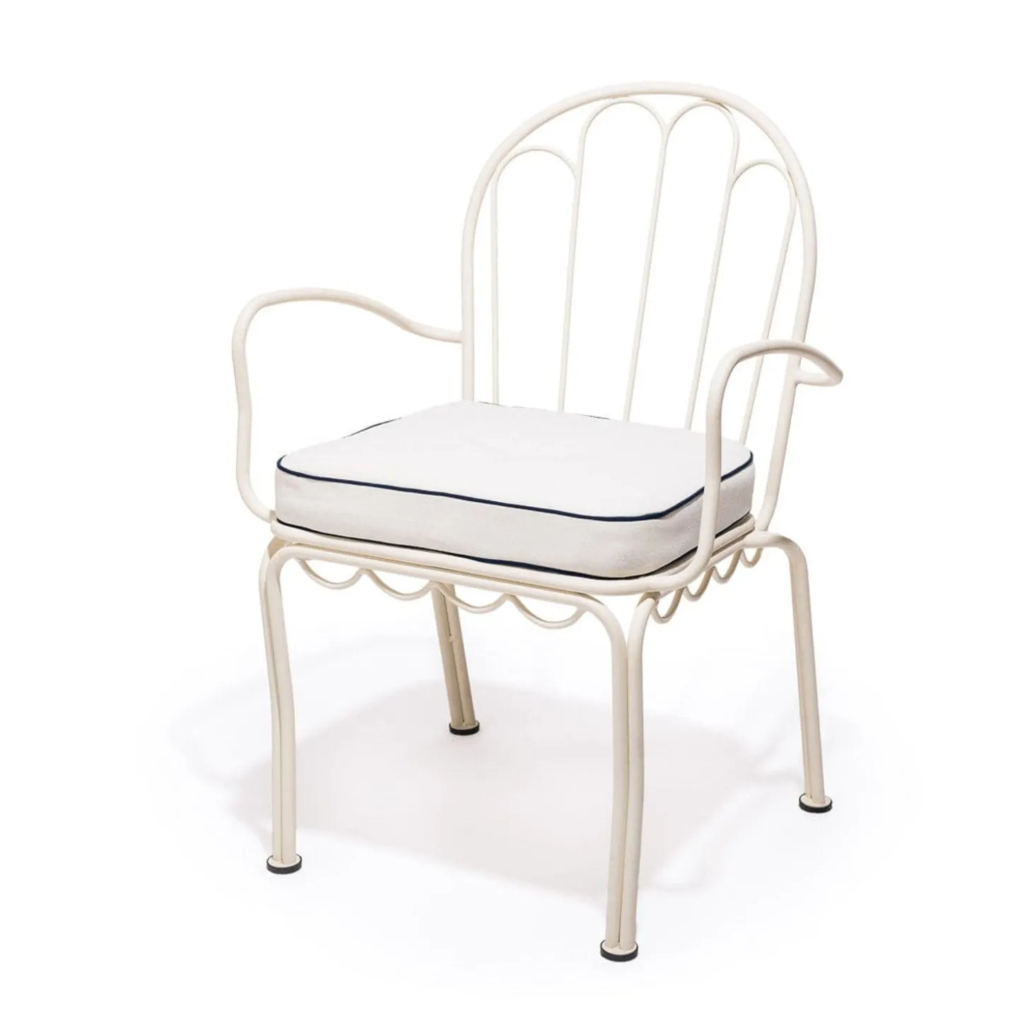 The Al Fresco Chair Cushion - Rivie White