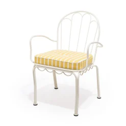 The Al Fresco Chair Cushion - Monaco Mimosa Stripe