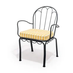 The Al Fresco Chair Cushion - Monaco Mimosa Stripe