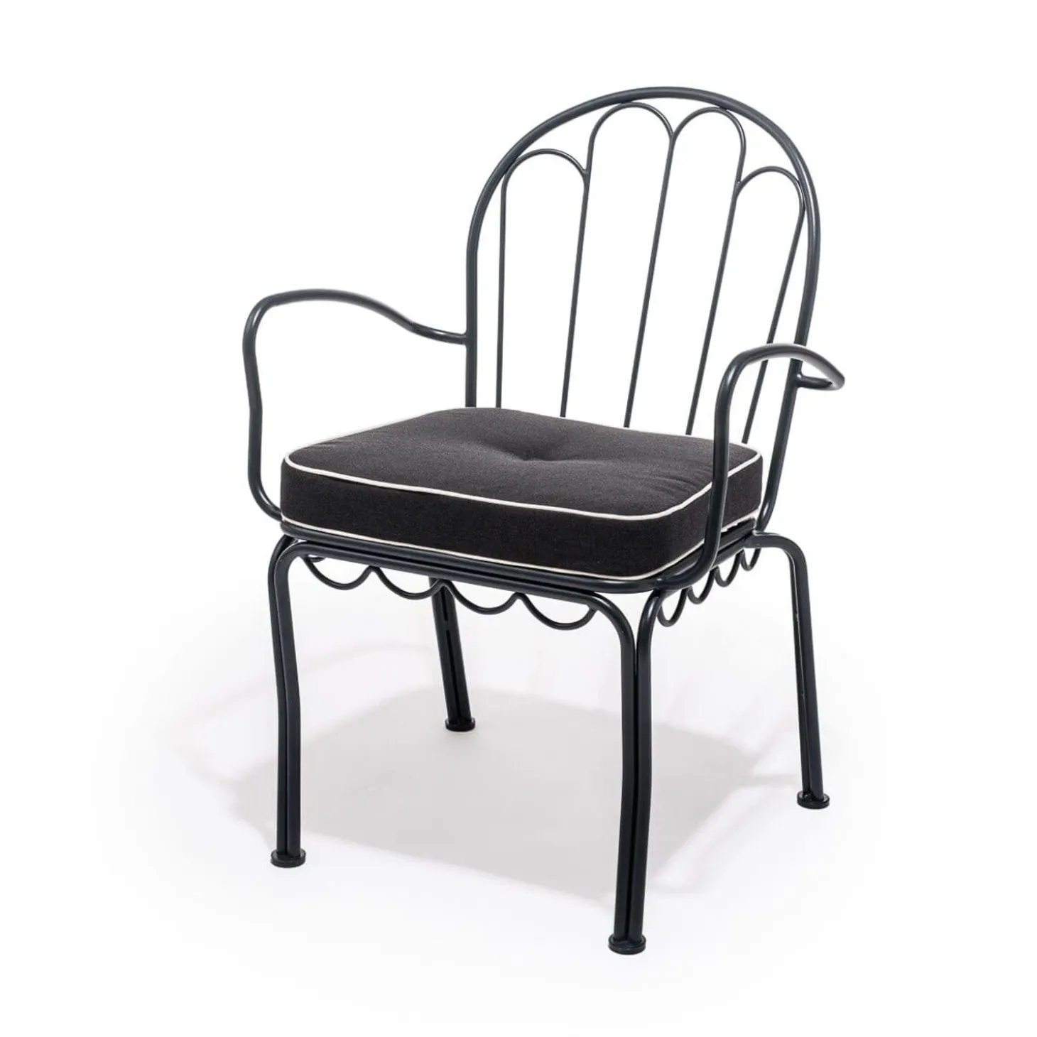 The Al Fresco Chair Cushion - Rivie Black