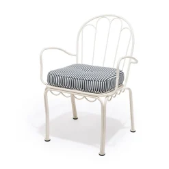 The Al Fresco Chair Cushion - Lauren'S Navy Stripe