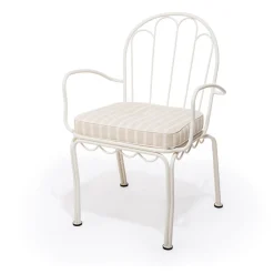 The Al Fresco Chair Cushion - Monaco Natural Stripe