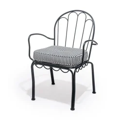The Al Fresco Chair Cushion - Lauren'S Navy Stripe