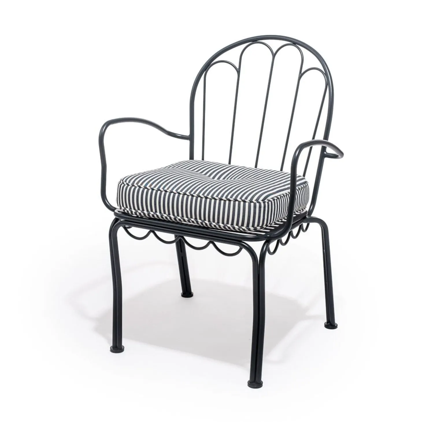 The Al Fresco Chair Cushion - Lauren'S Navy Stripe