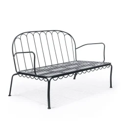 The Al Fresco Love Seat - Vintage Black