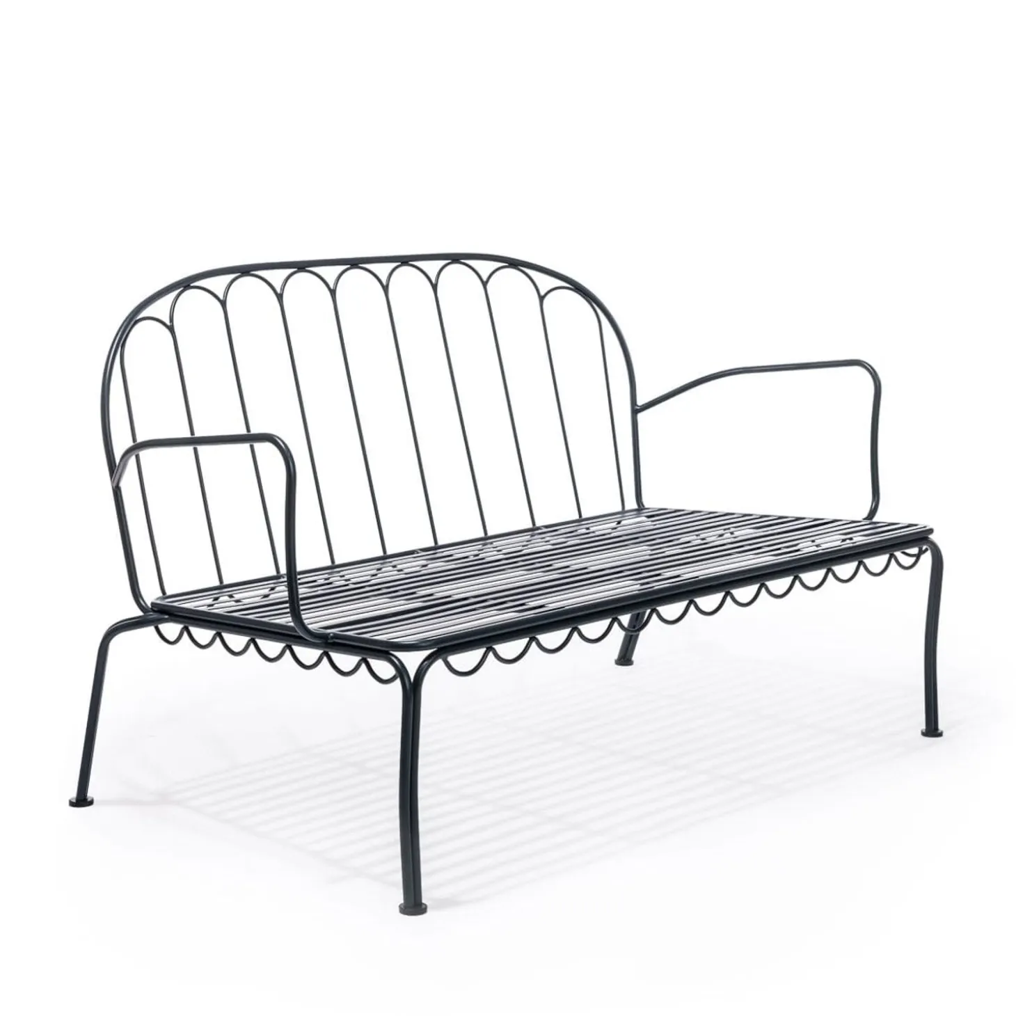 The Al Fresco Love Seat - Vintage Black