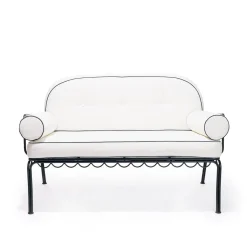 The Al Fresco Love Seat - Vintage Black