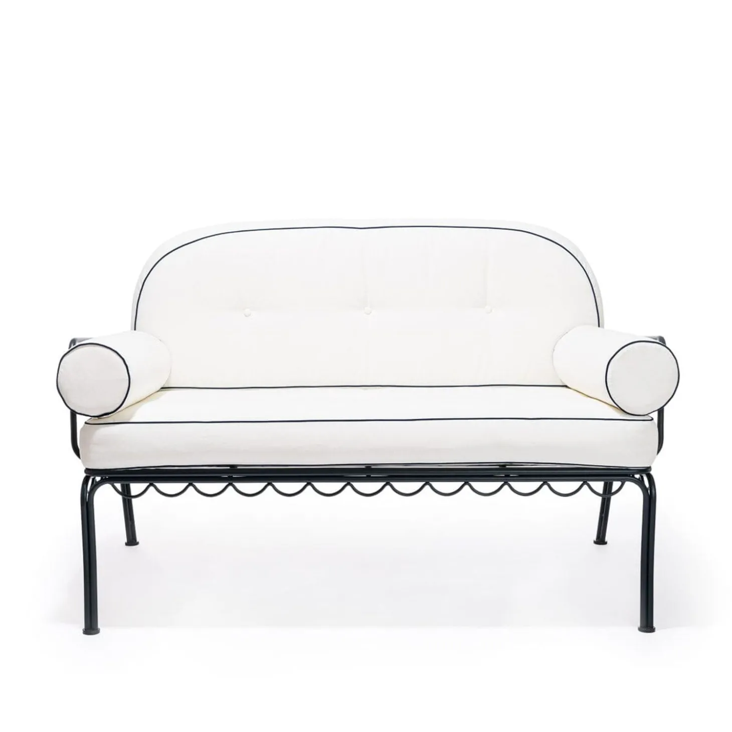 The Al Fresco Love Seat - Vintage Black