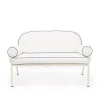The Al Fresco Love Seat Cushion Set - Rivie White