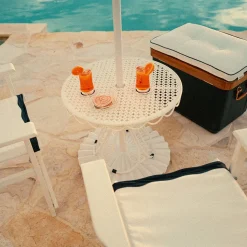 The Al Fresco Side Table - Antique White