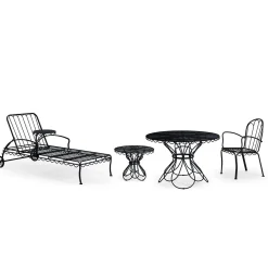 The Al Fresco Side Table - Vintage Black