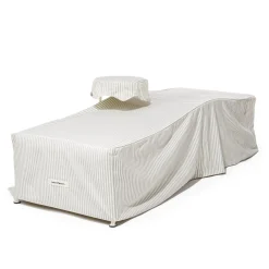 The Al Fresco Sun Lounger Cover - Lauren'S Sage Stripe