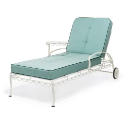 The Al Fresco Sun Lounger Cushion - Rivie Green