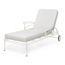 The Al Fresco Sun Lounger Cushion - Lauren'S Sage Stripe