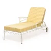 The Al Fresco Sun Lounger Cushion - Monaco Mimosa Stripe