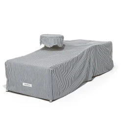 The Al Fresco Sun Lounger Cover - Lauren'S Navy Stripe