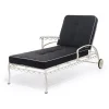 The Al Fresco Sun Lounger Cushion - Rivie Black