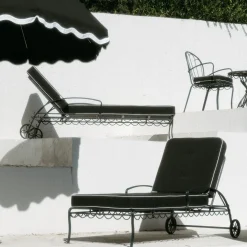 The Al Fresco Sun Lounger - Vintage Black