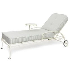 The Al Fresco Sun Lounger Cushion - Lauren'S Sage Stripe