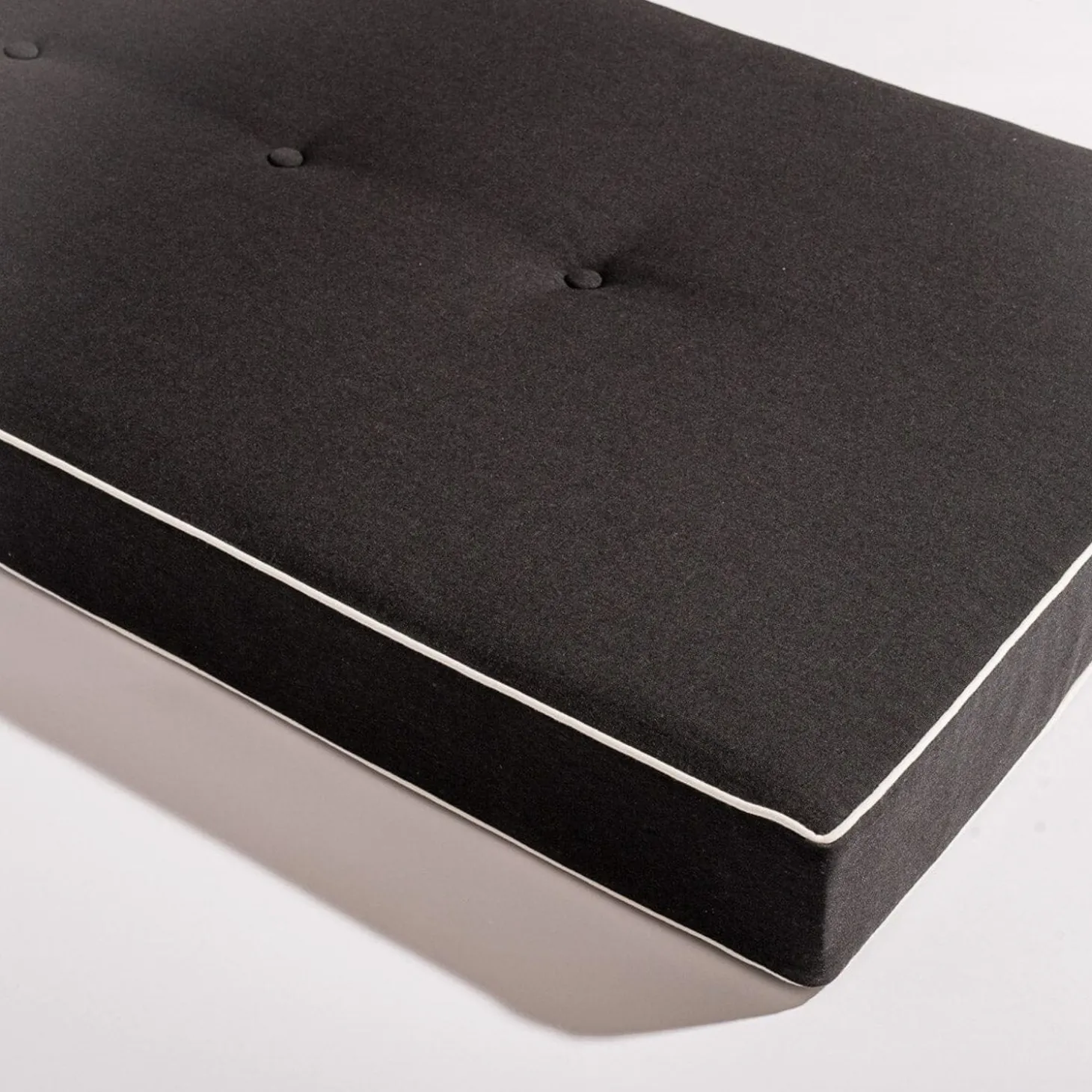 The Al Fresco Sun Lounger Cushion - Rivie Black