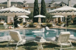 The Al Fresco Sun Lounger Cushion - Rivie White