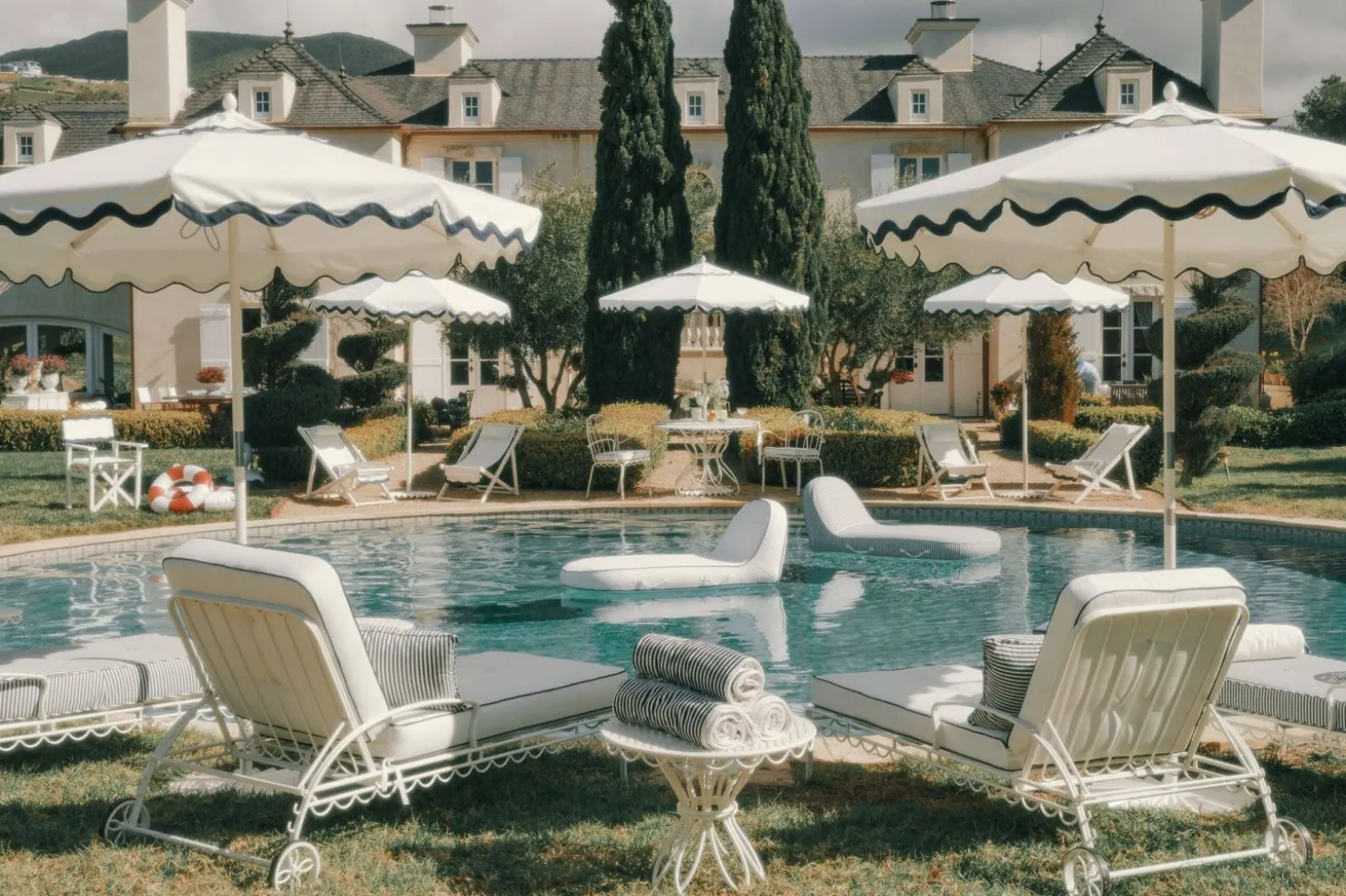 The Al Fresco Sun Lounger Cushion - Rivie White