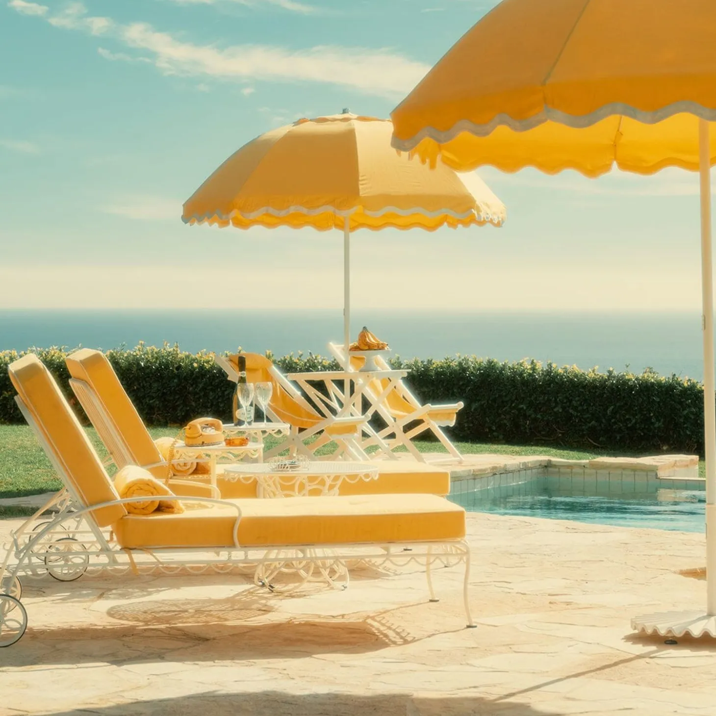 The Al Fresco Sun Lounger Cushion - Rivie Mimosa