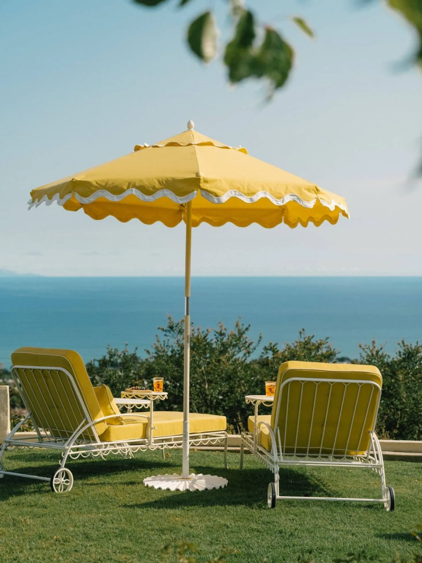 The Al Fresco Sun Lounger Cushion - Rivie Mimosa