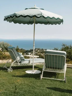 The Al Fresco Sun Lounger Cushion - Rivie Green