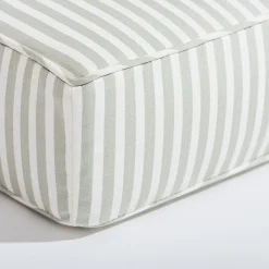 The Al Fresco Sun Lounger Cushion - Lauren'S Sage Stripe