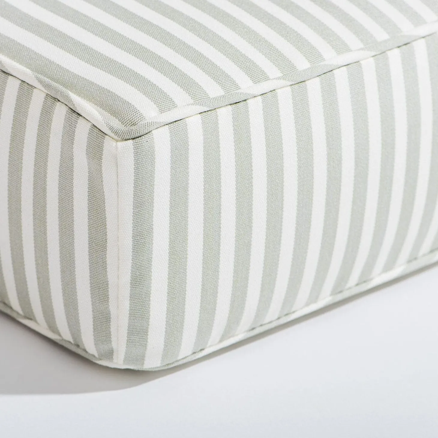 The Al Fresco Sun Lounger Cushion - Lauren'S Sage Stripe