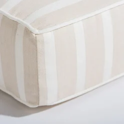 The Al Fresco Sun Lounger Cushion - Monaco Natural Stripe
