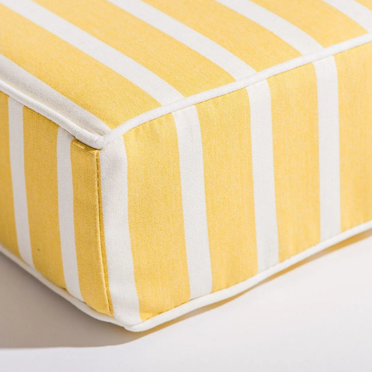 The Al Fresco Sun Lounger Cushion - Monaco Mimosa Stripe