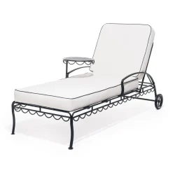 The Al Fresco Sun Lounger Cushion - Rivie White