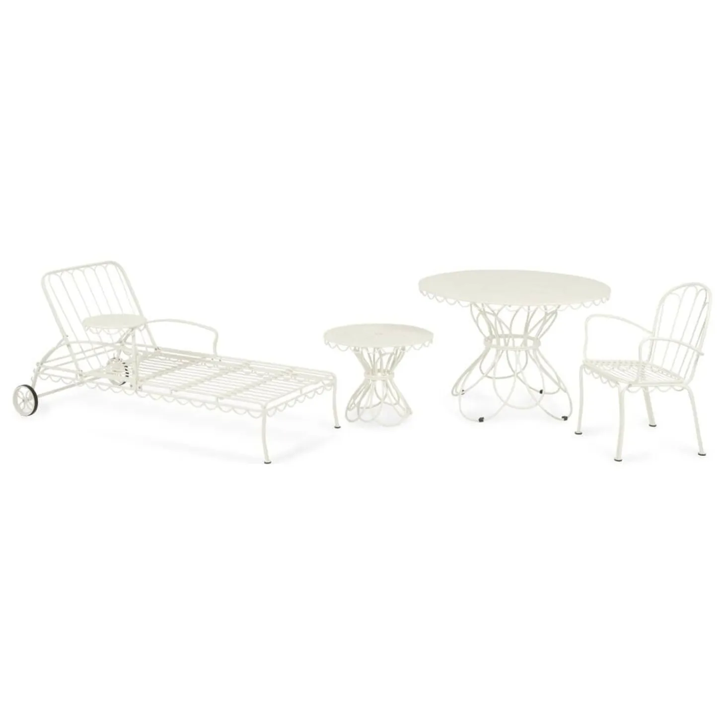 The Al Fresco Sun Lounger - Antique White