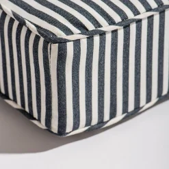 The Al Fresco Sun Lounger Cushion - Lauren'S Navy Stripe