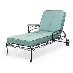 The Al Fresco Sun Lounger Cushion - Rivie Green