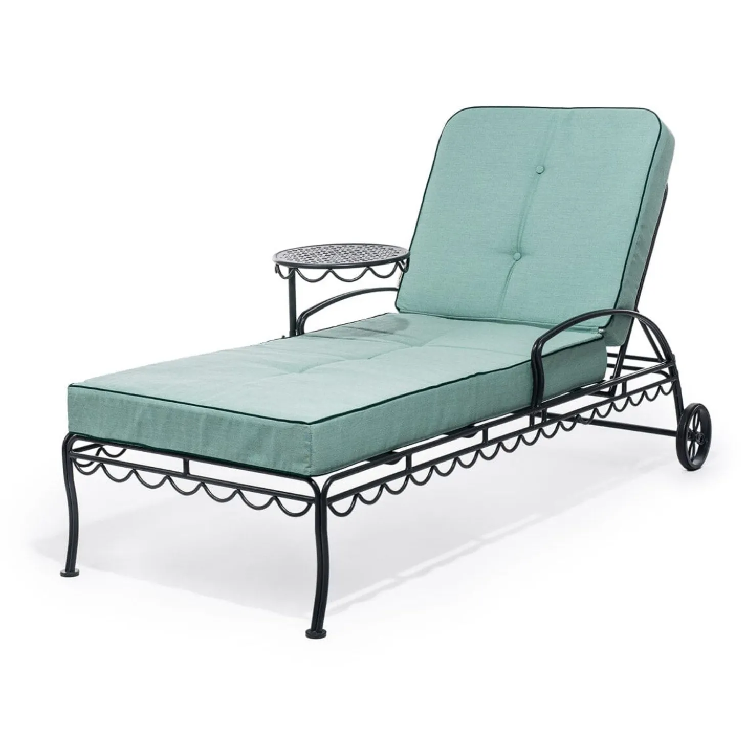 The Al Fresco Sun Lounger Cushion - Rivie Green