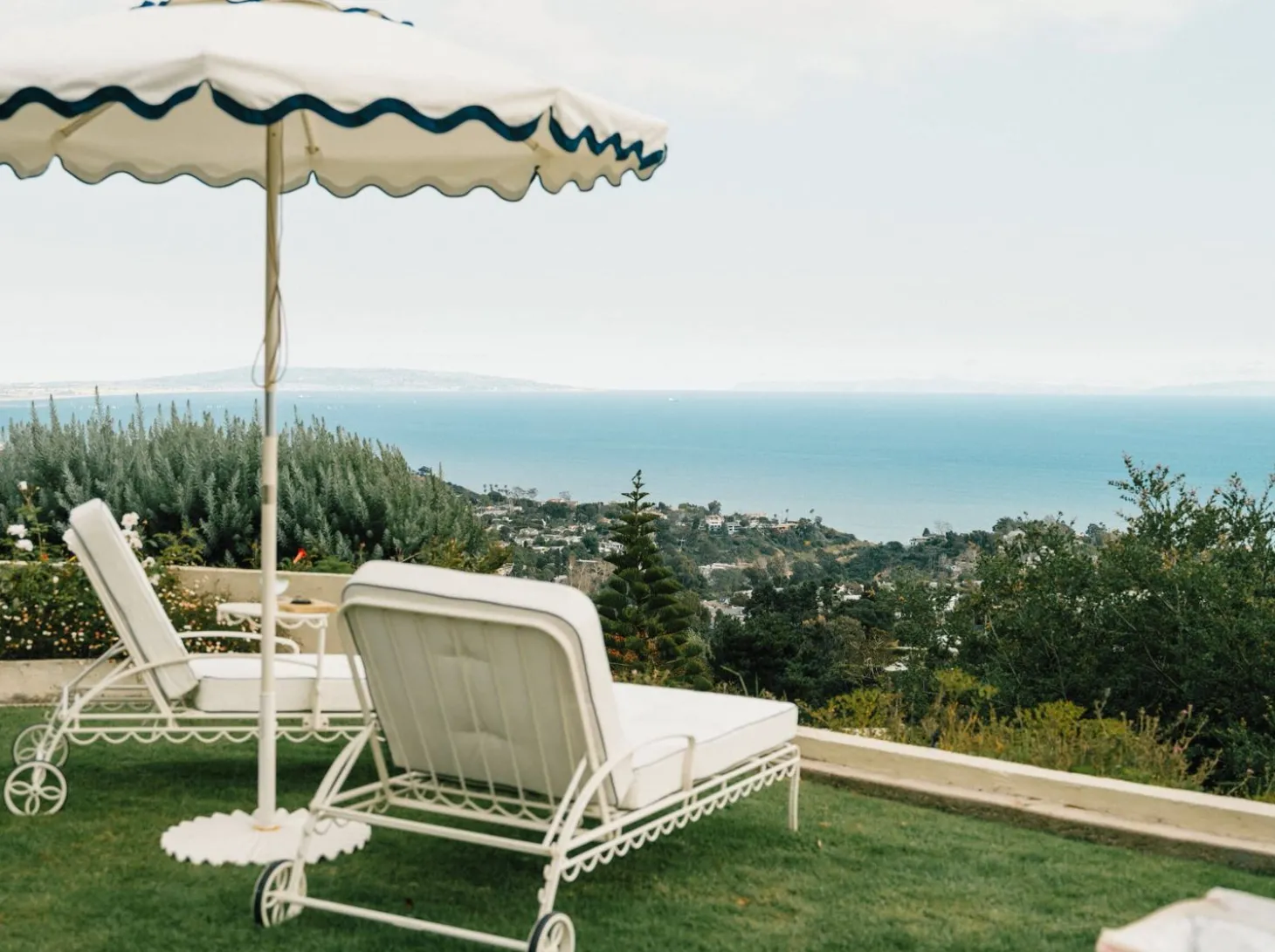 The Al Fresco Sun Lounger Cushion - Rivie White